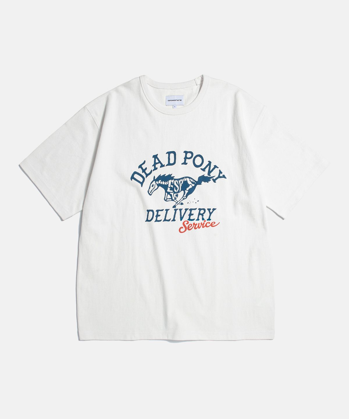 에스피오나지(ESPIONAGE) Dead Pony Service Heavyweight Tee Off White