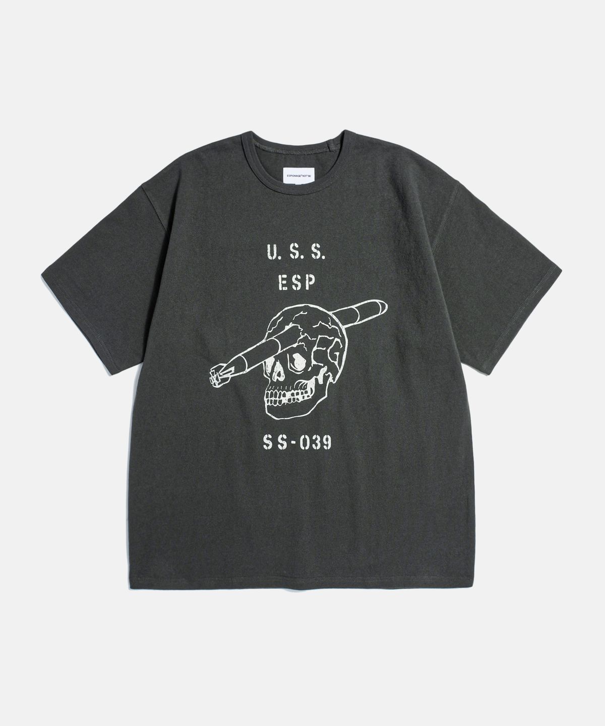 에스피오나지(ESPIONAGE) U.S.S. Heavyweight Tee Vintage Black
