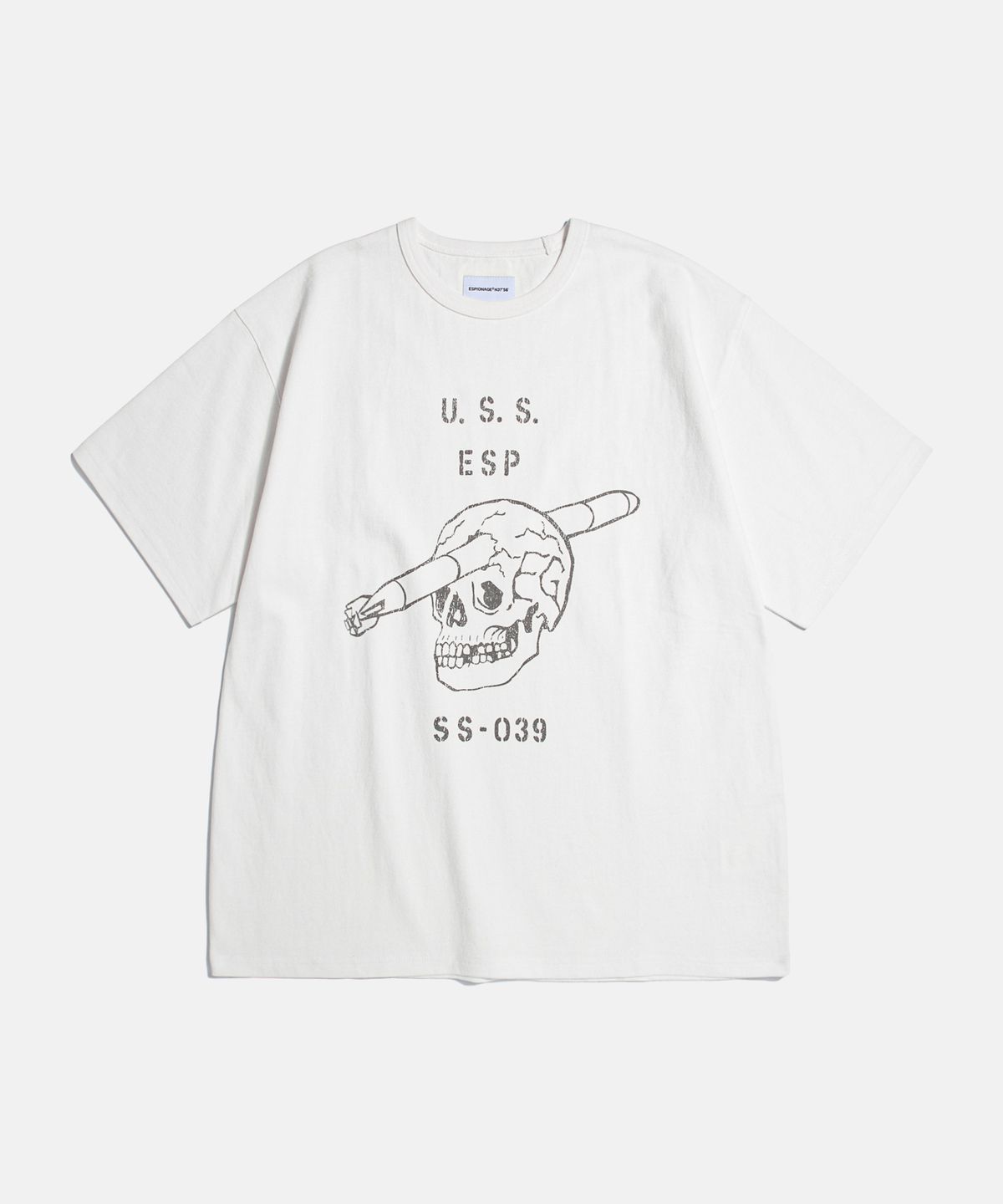 에스피오나지(ESPIONAGE) U.S.S. Heavyweight Tee Off White