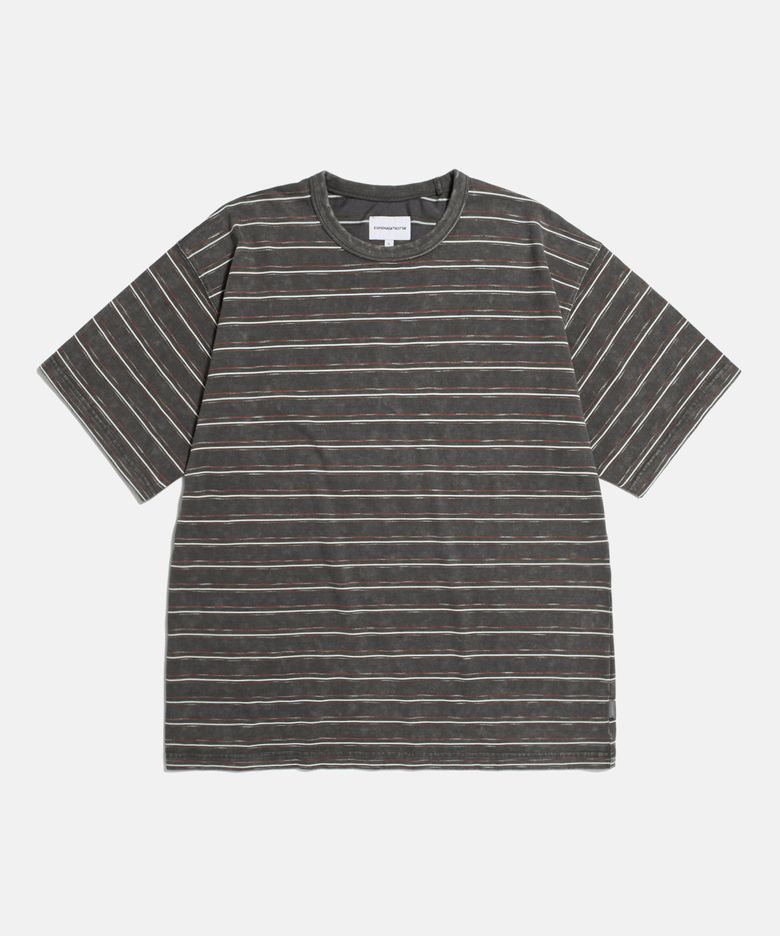Vintage Washed Border Tee Charcoal