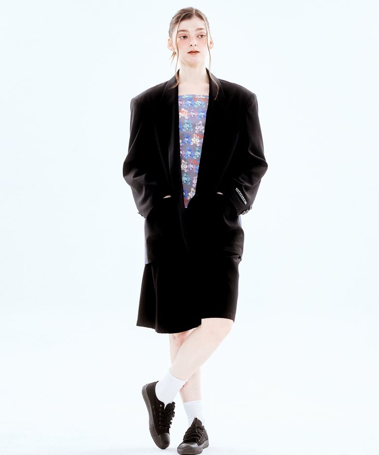 매치 믹스 루즈 오버핏 블레이저 UNISEX