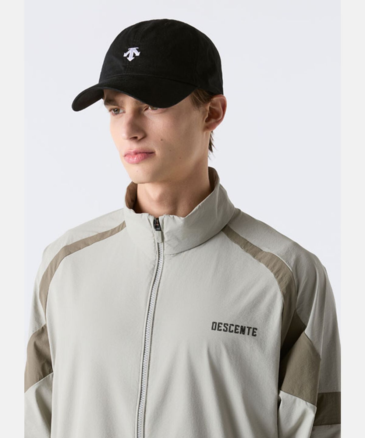 데상트(DESCENTE) 스피릿 로고 코튼 볼캡 블랙 SR123UCP3A