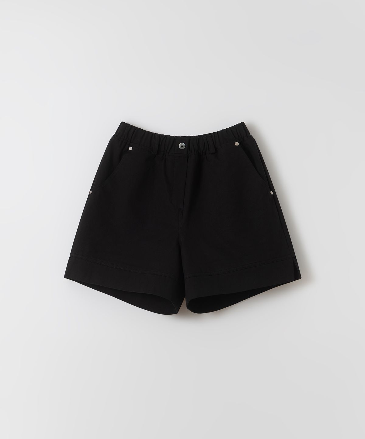 아우브아워(AUBOUR) rivet banding shorts (black)