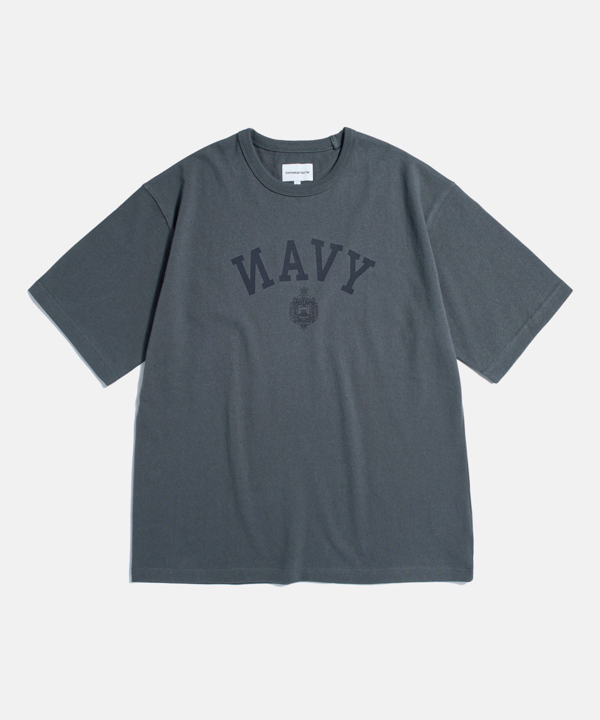 에스피오나지(ESPIONAGE) NAVAL Academy Heavyweight Tee Slate