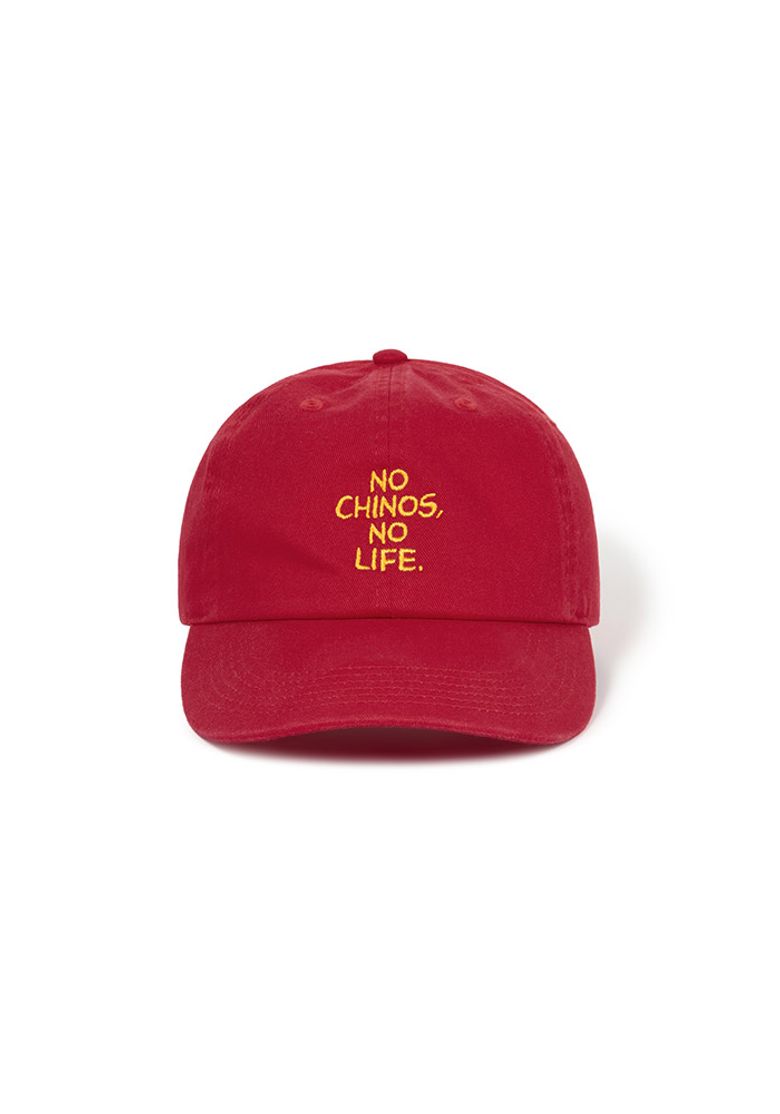 NO CHINOS NO LIFE. 볼캡 RED
