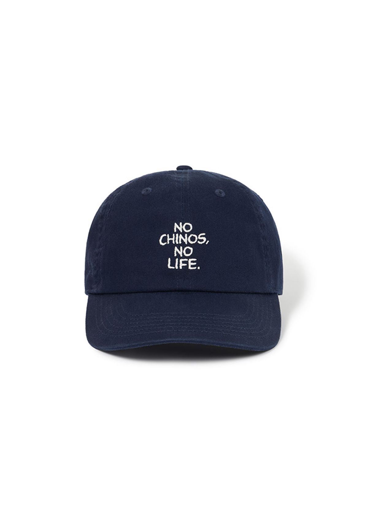 라이즈앤빌로우(RISE&BELOW) NO CHINOS NO LIFE. 볼캡 NAVY