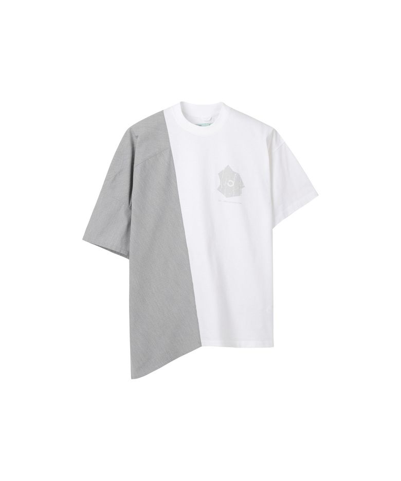 Half Fabric Mixed Top ver.2 R0TAM26220WHX