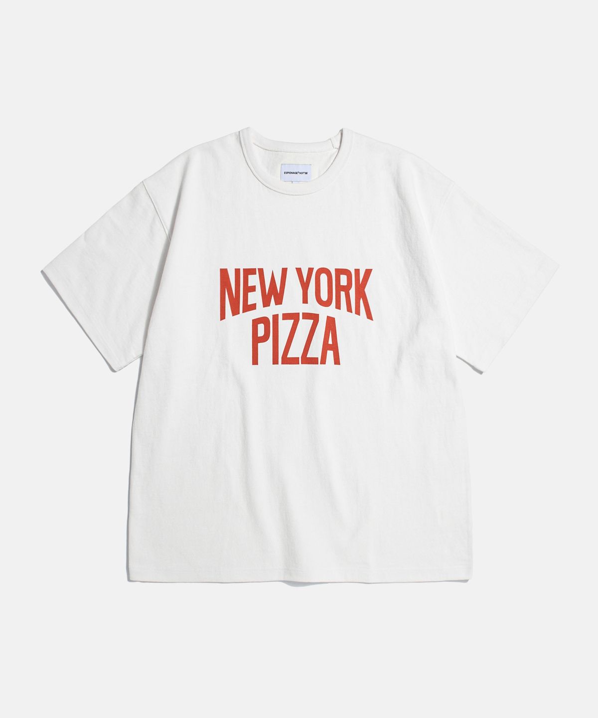 에스피오나지(ESPIONAGE) NY Pizza Heavyweight Tee Off White
