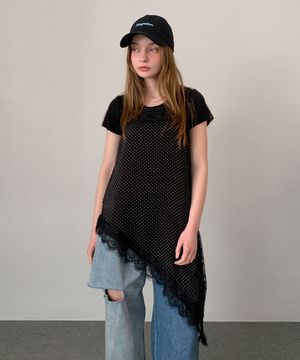 Dot Slip Layered Dress (2colors)