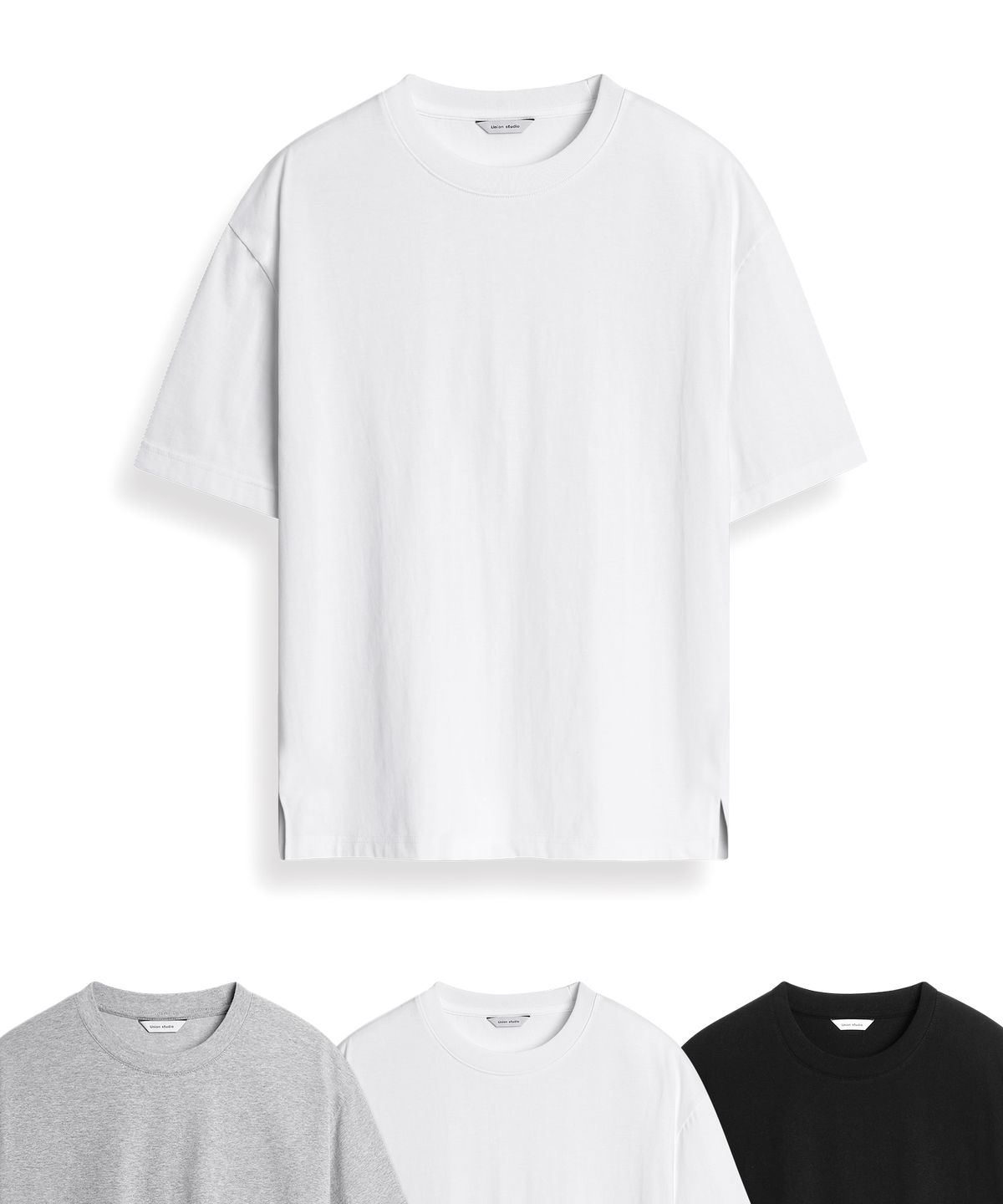 유니온스튜디오(UNIONSTUDIO) 로그 레이어드 반팔티 ( 3Color )