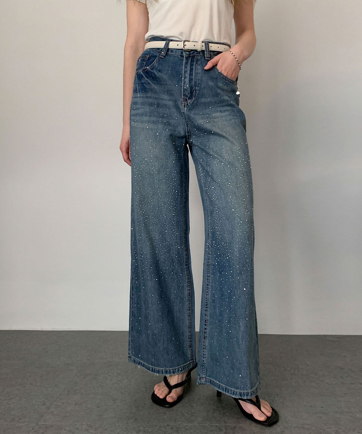 바스카라(VASCARA) Mew Straight Denim Pants