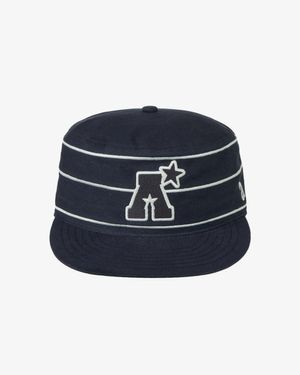 A LOGO PILLBOX CAP [NAVY]