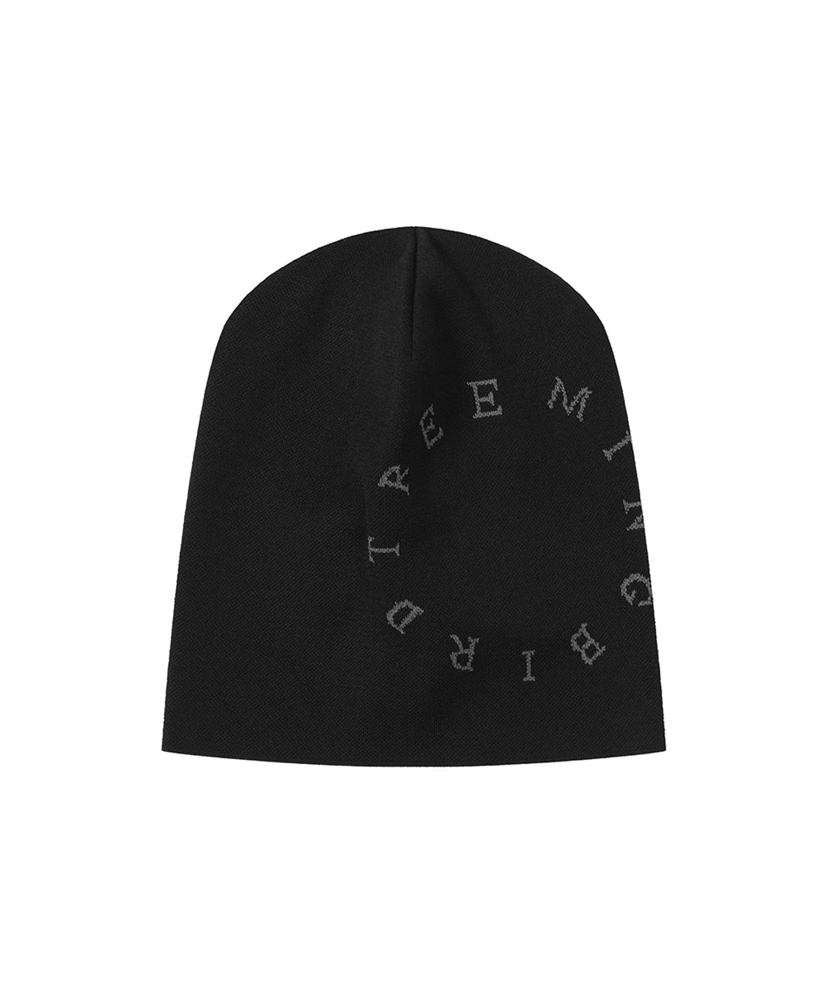 트리밍버드(TREEMINGBIRD) Circle Logo Beanie [ Black ]