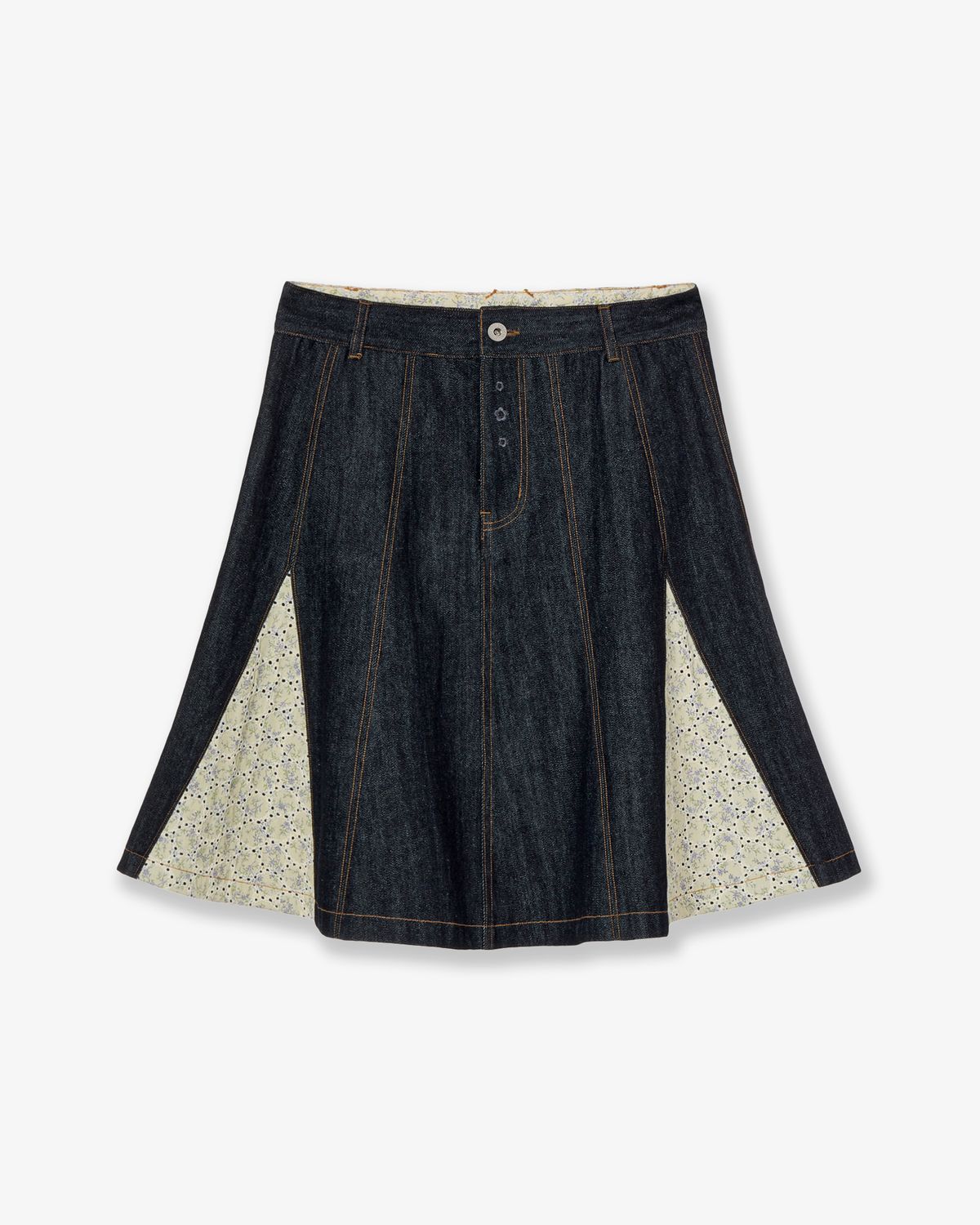 에이이에이이(AEAE) FLARE DENIM SKIRT [INDIGO]