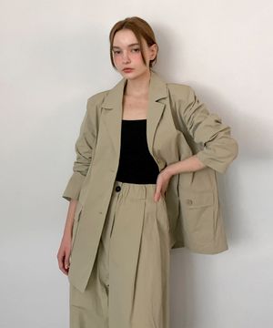 Out Pocket Nylon Single Jacket (2colors)