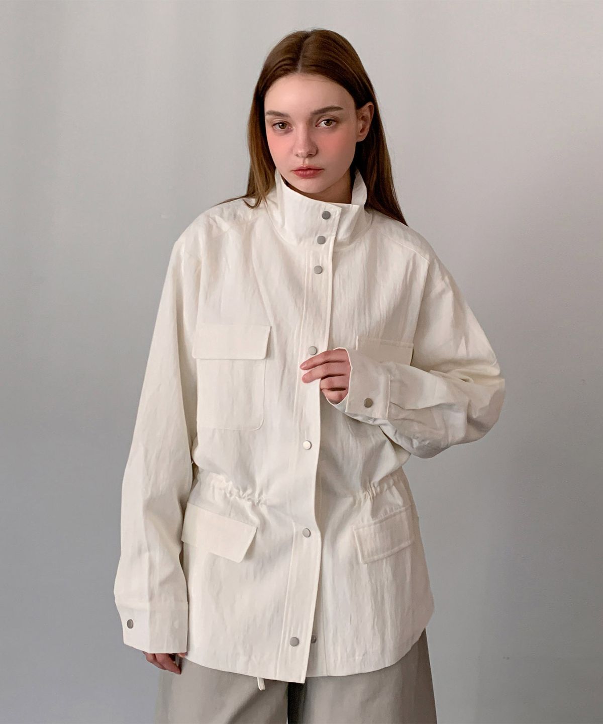 바스카라(VASCARA) Out Pocket String Jacket (3colors)
