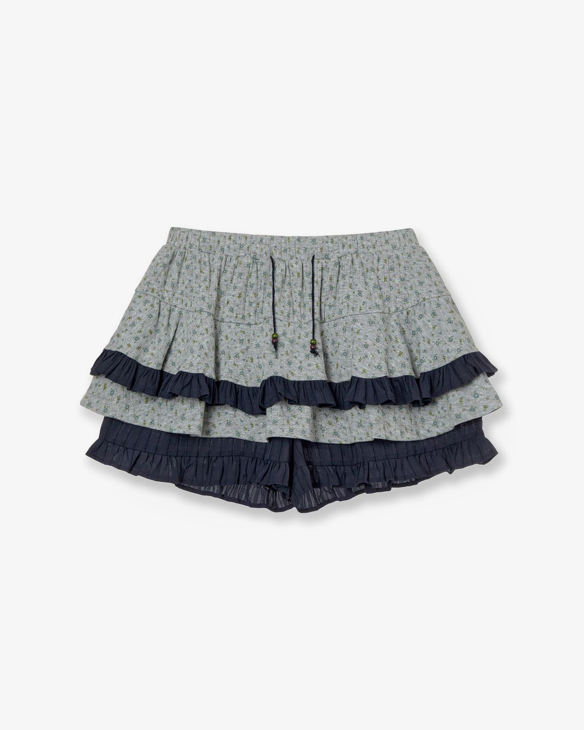 에이이에이이(AEAE) SKIRT MINI SHORTS [MELANGE GREY]