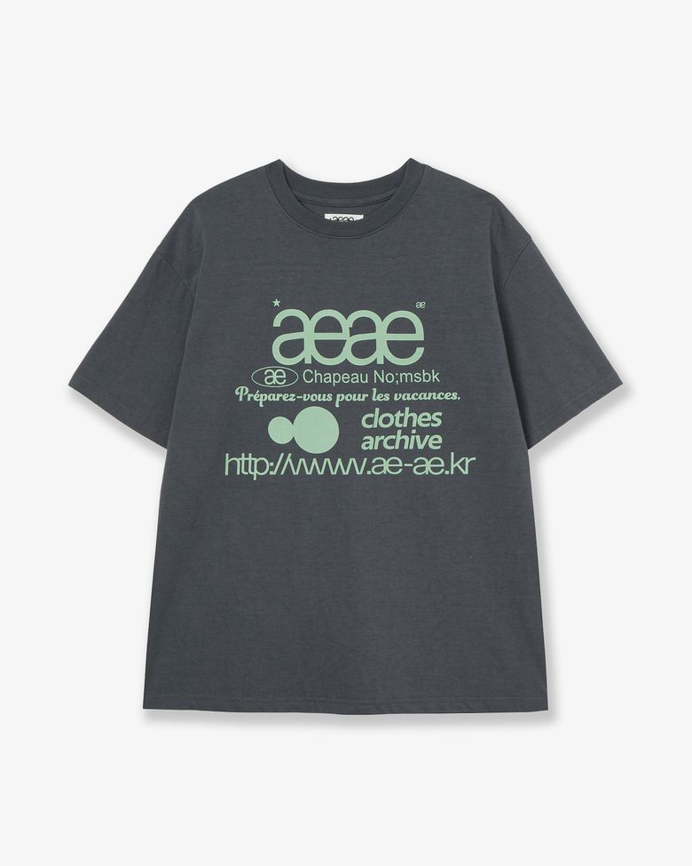 WEB LOGO T-SHIRTS [CHARCOAL]