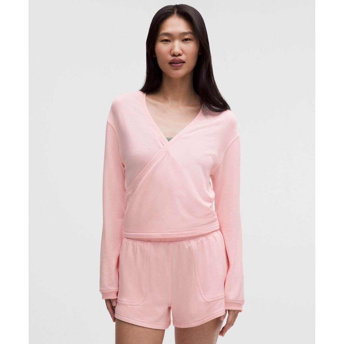 룰루레몬(LULULEMON) 비캄 랩 프런트 롱슬리브 셔츠 *업데이트 패브릭  PIAR