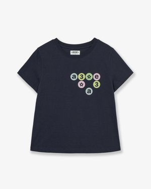 COLOR DOT LOGO TEE [NAVY]