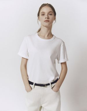 인터락 크루넥 반팔 티셔츠 326520 [5color]