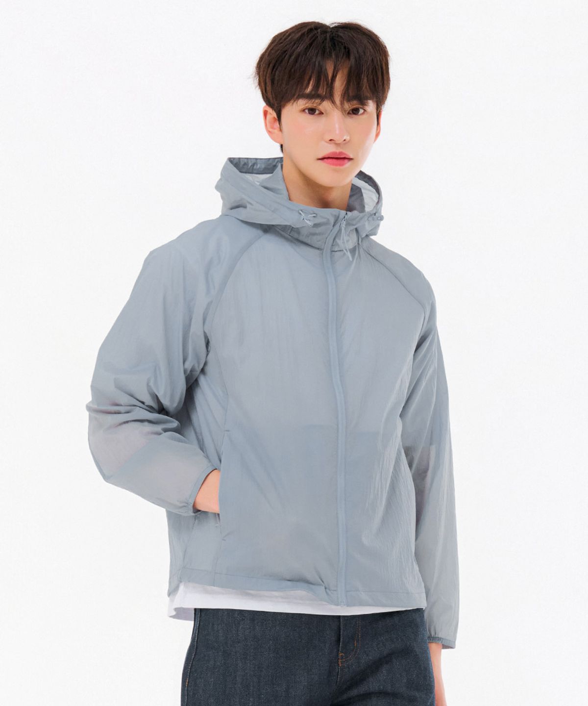 체이스컬트(CHASECULT) 공용 경량 후드 바람막이 점퍼-FBZU4101C0D