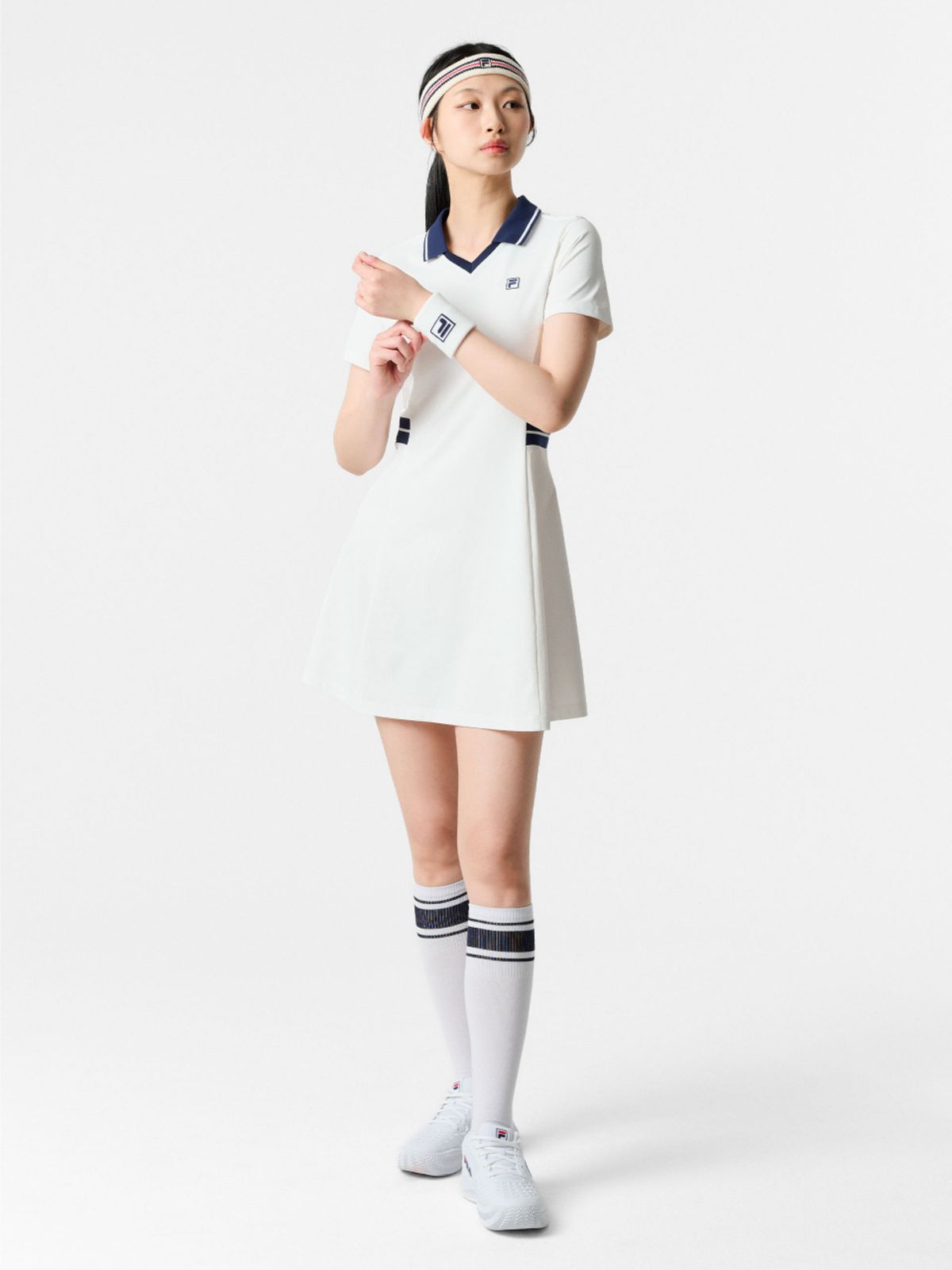 휠라(FILA) 테니스 소로나 카라 원피스(FS262OP11F004191)