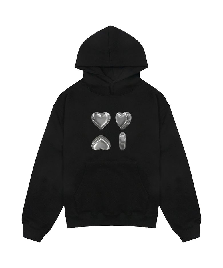 SILVER HEART HOODIE (2 COLOR)