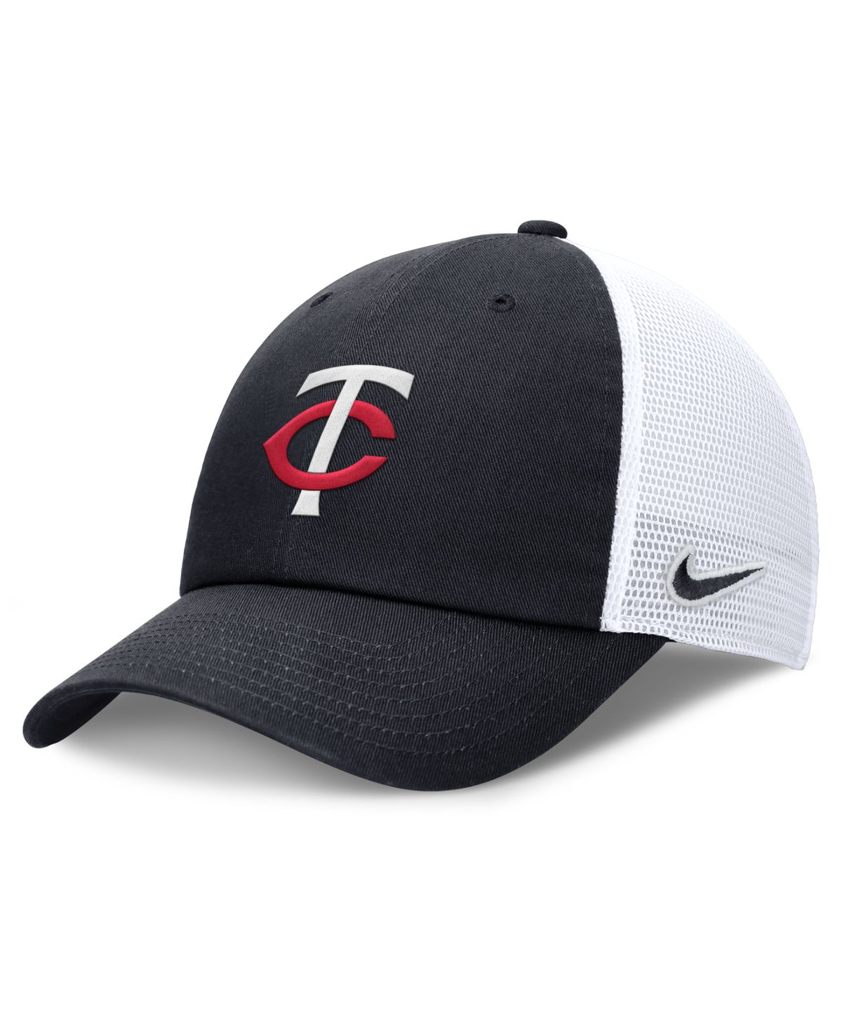 파나틱스(FANATICS) 미네소타 트윈스 나이키 클럽 언스트럭처 트럭 캡 - 피치 블루/화이트