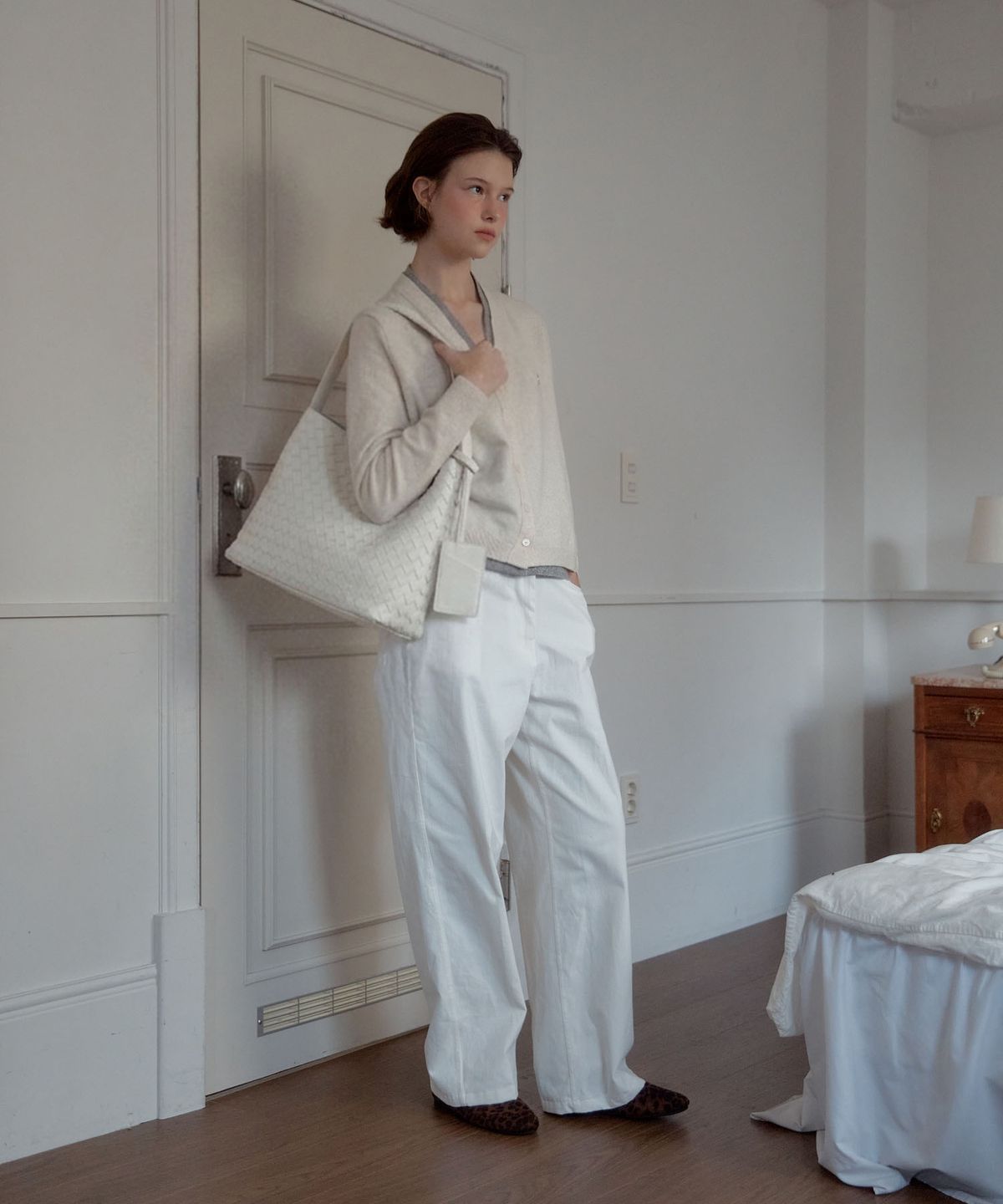 아노에틱(ANOETIC) ANC WEAVING MESH BAG_IVORY