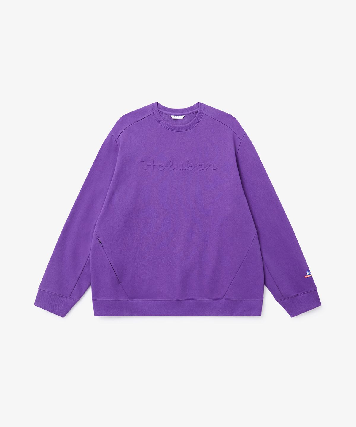 홀루바(HOLUBAR) Basic Logo Sweatshirt Purple