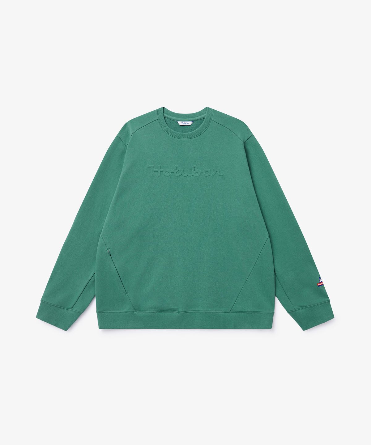 홀루바(HOLUBAR) Basic Logo Sweatshirt Green