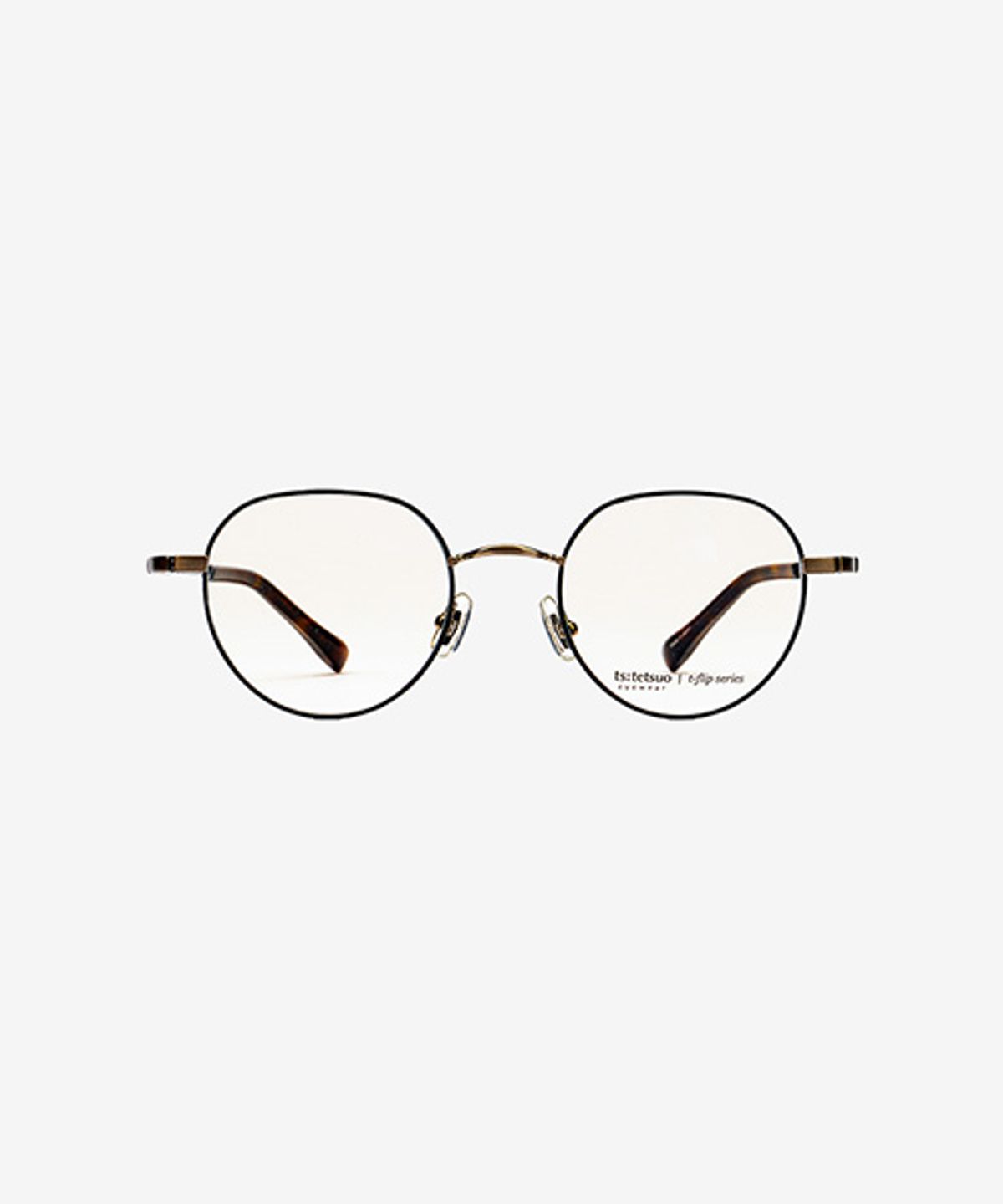 테츠오 아이웨어(TETSUO EYEWEAR) HANA(하나) 안경테 C1 BROWN&BLACK