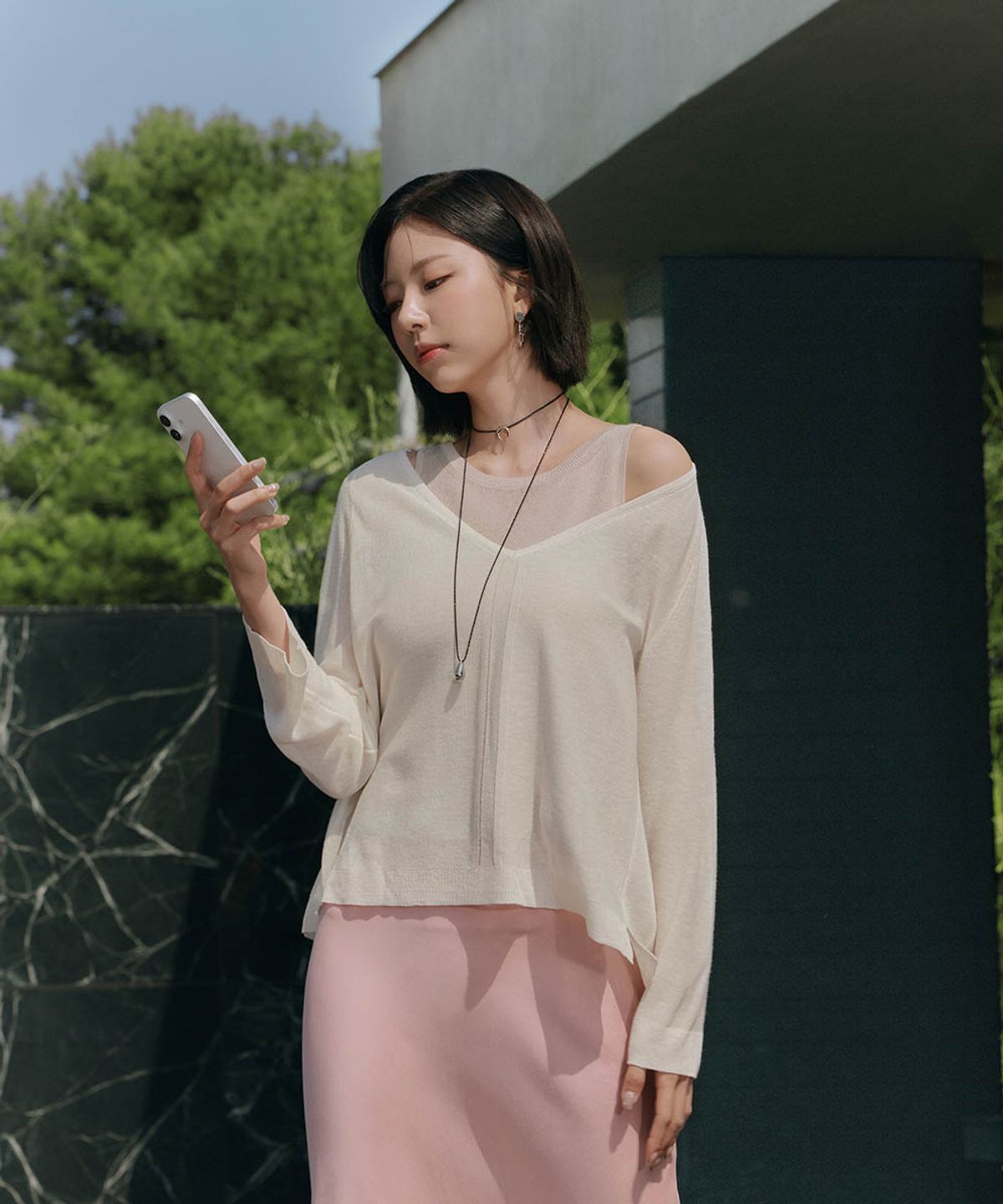 더엣지(THEATG) [3PACK] 26SS 프렌치 린넨혼방 레이어드 풀오버