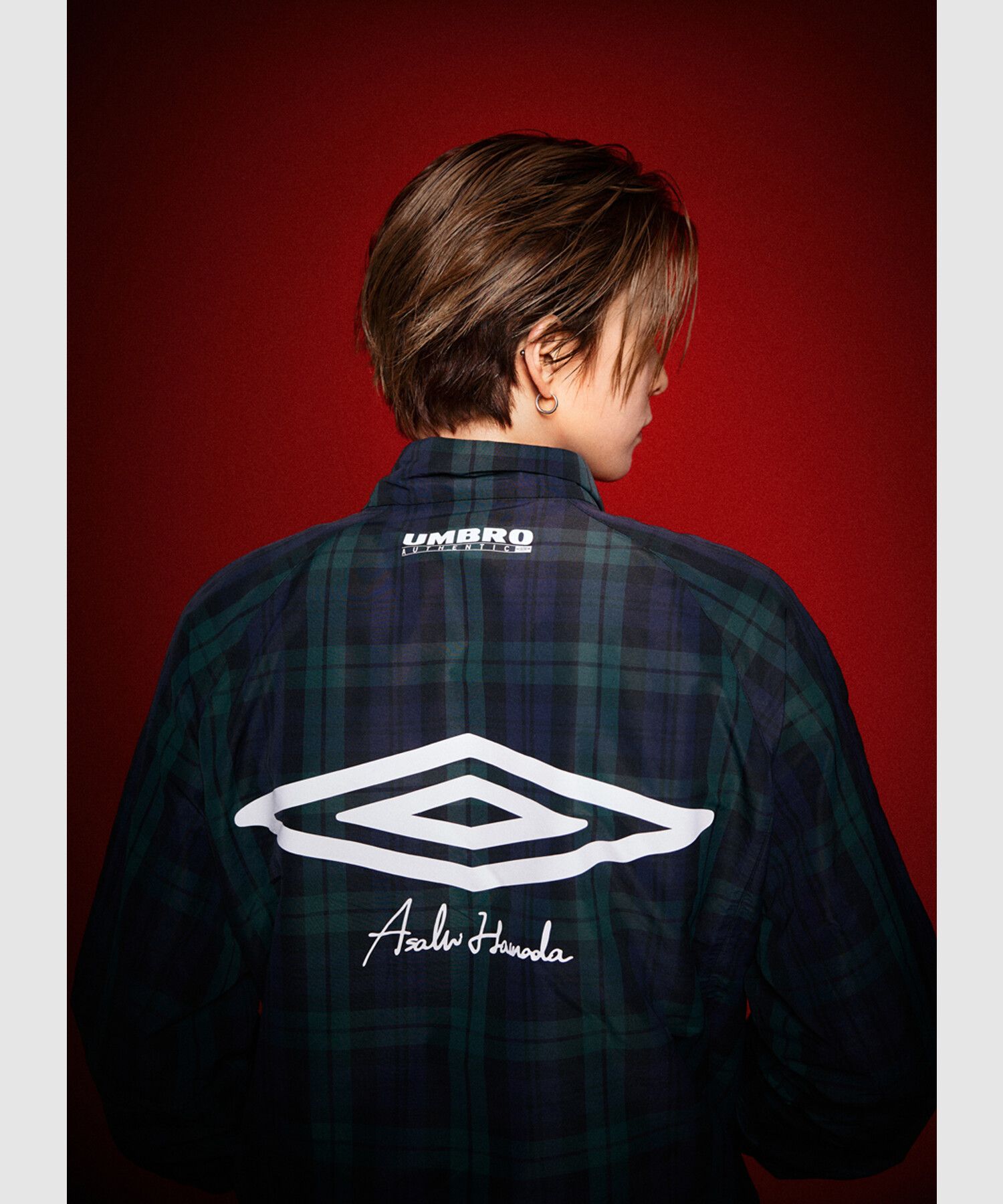 MUSINSA | UMBRO [Umbro x Asahi Hamada] Classic Stand Neck Check