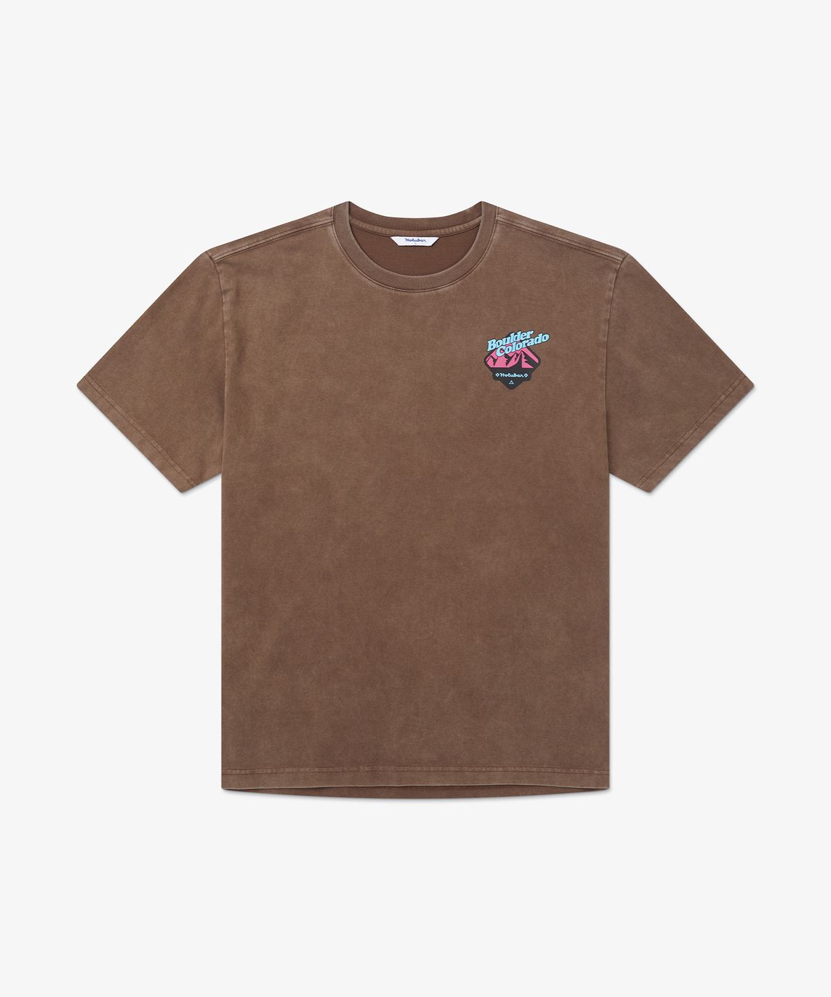 홀루바(HOLUBAR) Mountain Graphic T-shirt Brown