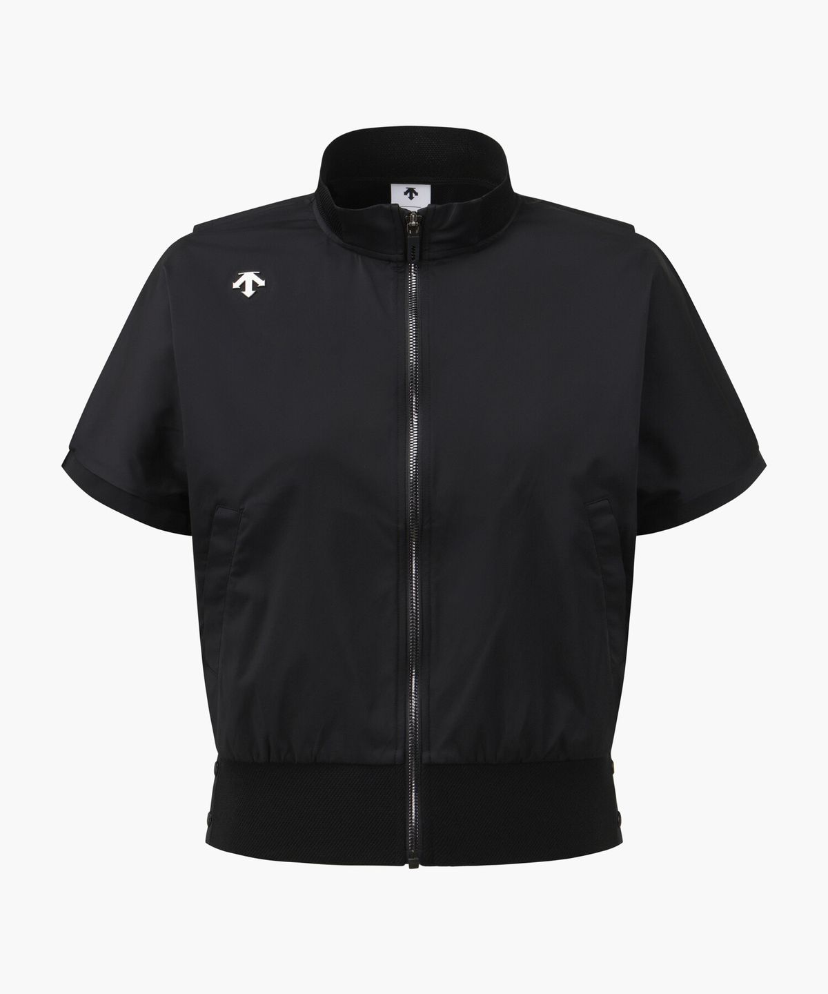데상트 골프(DESCENTE GOLF) 여성 하이넥 시보리 반팔 점퍼  DR21WFBL48