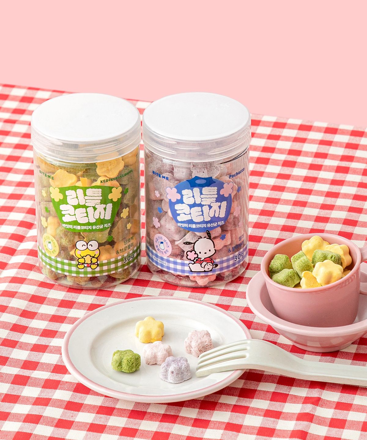 바잇미(BITEME) 산리오캐릭터즈 리틀 코티지 유산균 치즈 (딸기&블루베리/단호박&브로콜리)