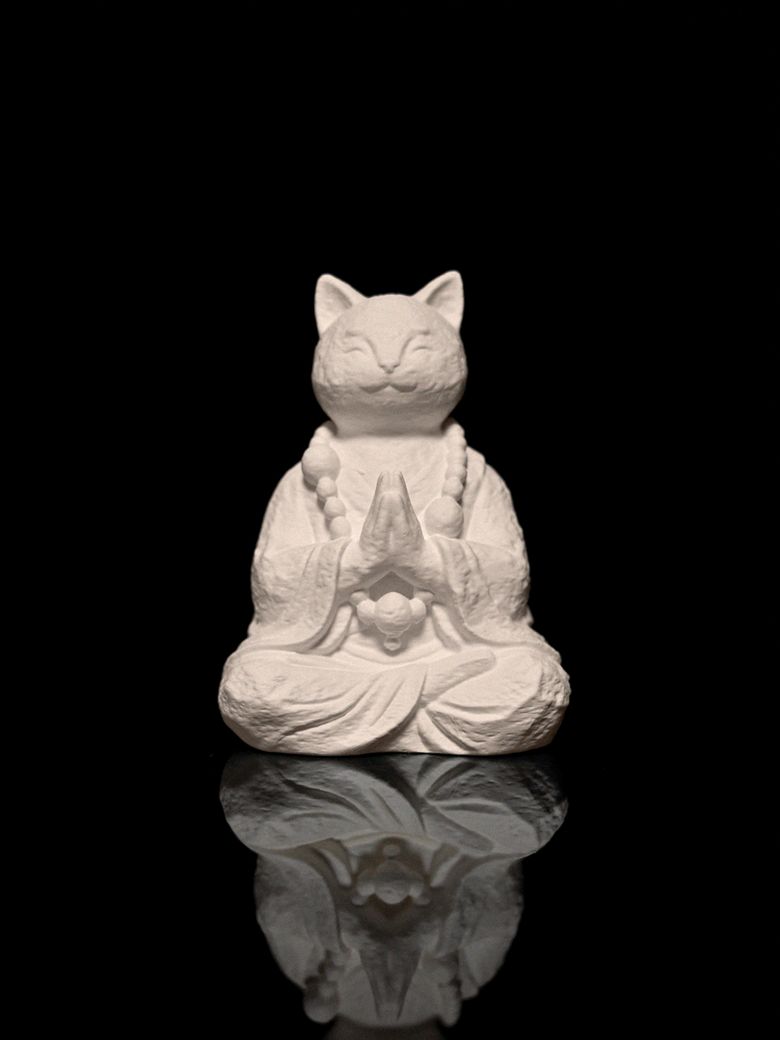 Meditating Smile Cat