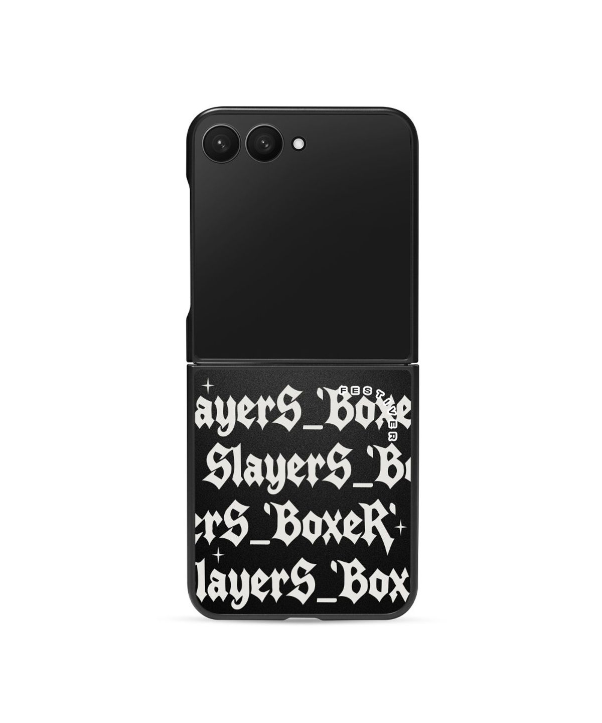 페스티버(FESTIVER) 임요환 BoxeR 타이포 갤럭시 Z플립 시리즈 미러 케이스