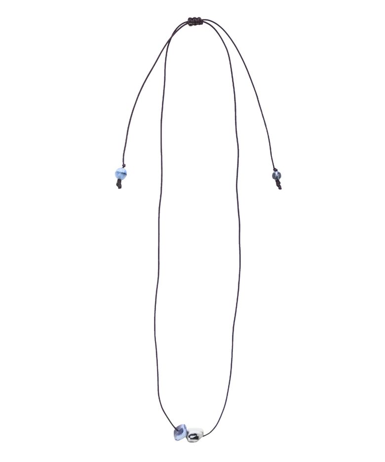 Macrame Necklace Blue