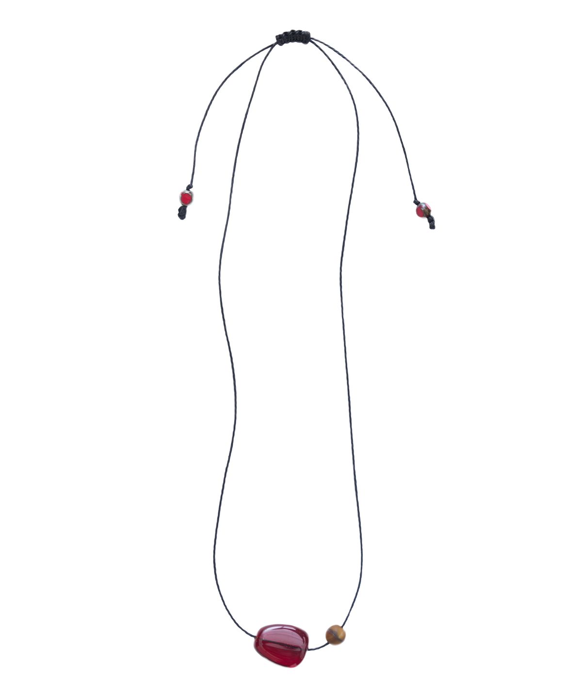 웰빙익스프레스(WELLBEING EXPRESS) Macrame Necklace Red