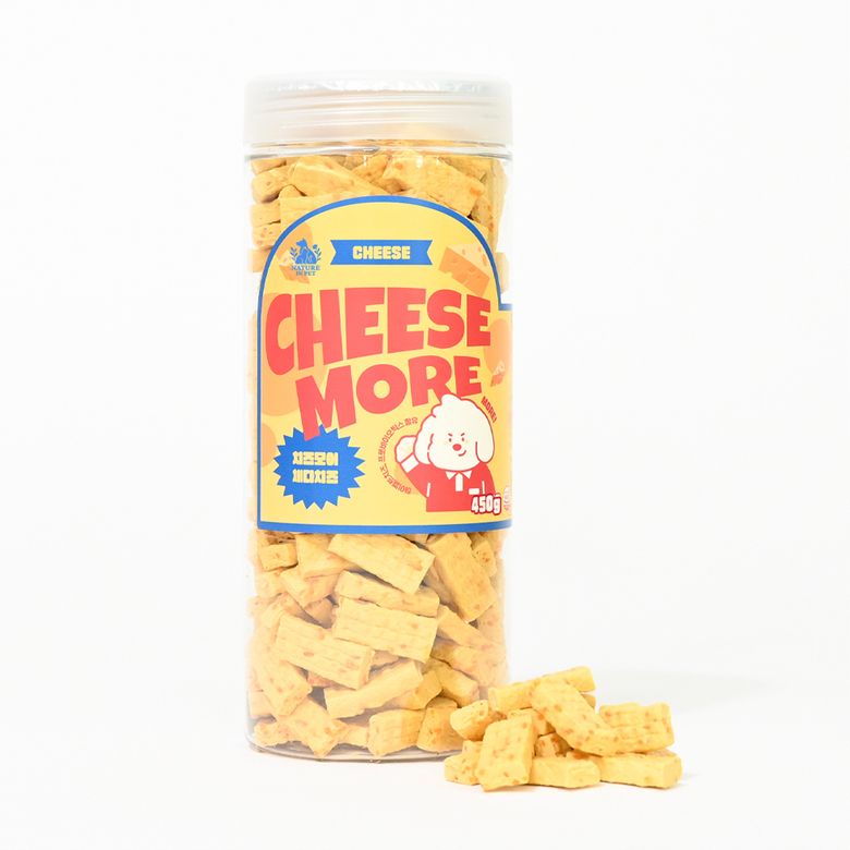 네이처인펫 강아지간식 사료 치즈모어 체다 고구마 연어 소고기치즈 450g x 2개입