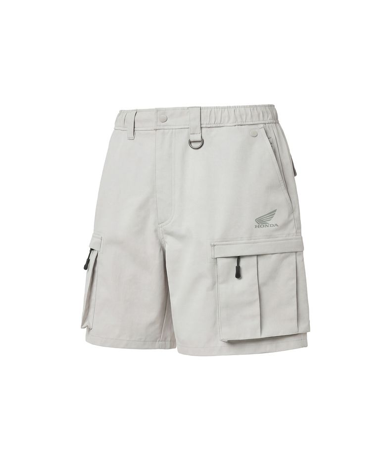 H-Tech 3Layer Cargo Knee-Length Shorts Light Gray