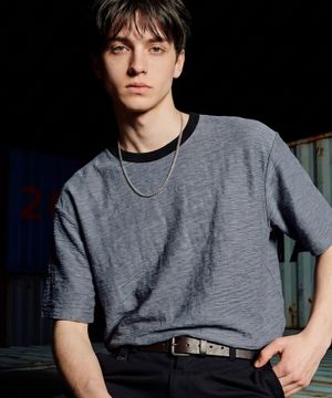 보던 피그먼트 슬럽 반팔 스톤네이비 ISST6949