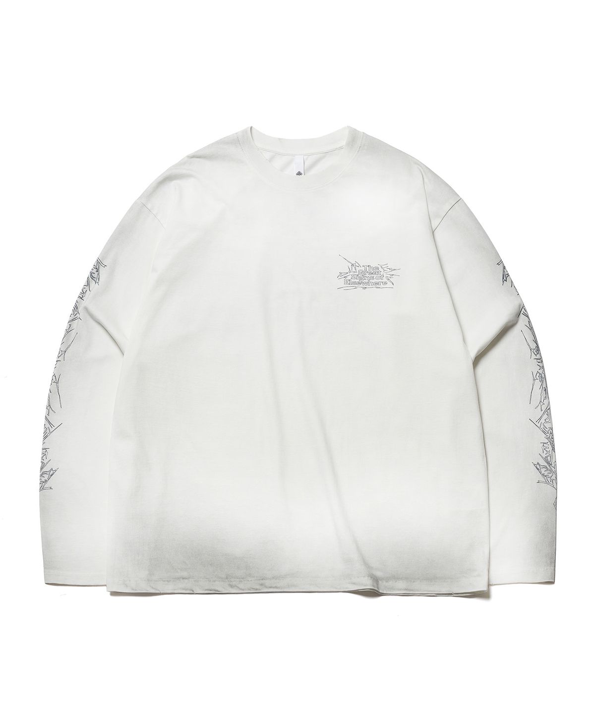 에스파이(ESFAI) MEMORY TYPE L/S T-SHIRT (OFF WHITE)