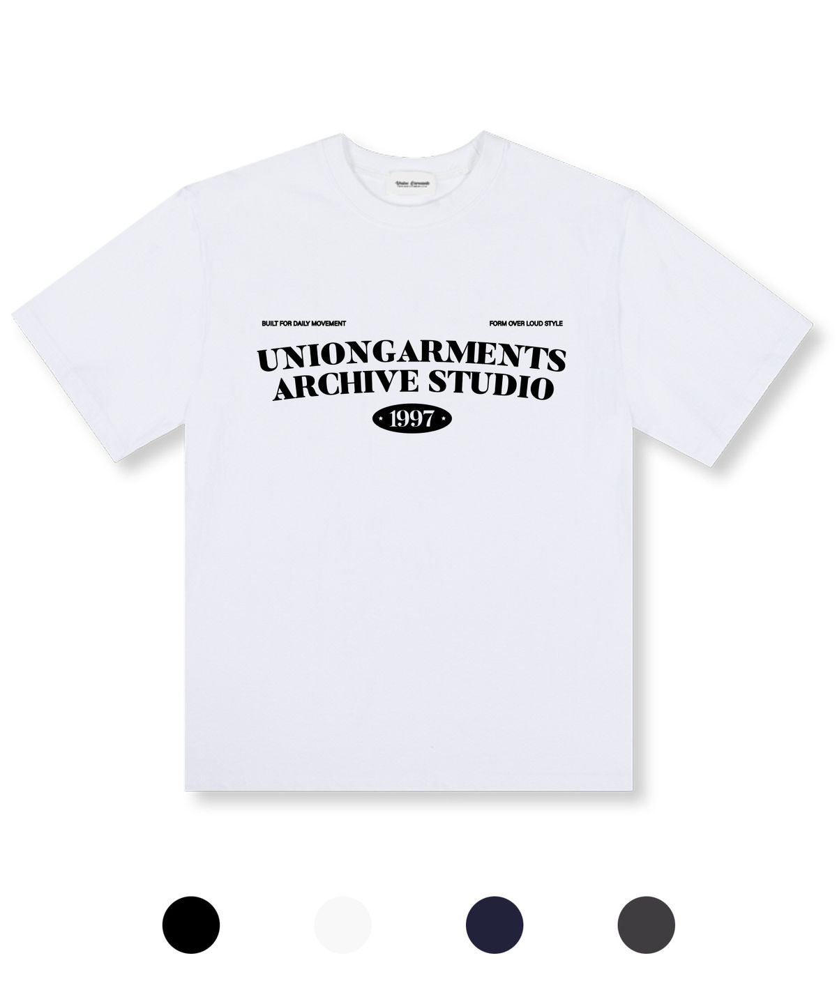 유니온가먼츠(UNION GARMENTS) 프롬유니온 오버핏 반팔 티셔츠 4COLOR