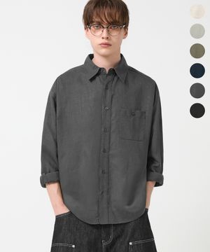 (여름) 에센셜 린넨 텐셀 컴포트 크롭 셔츠_6color