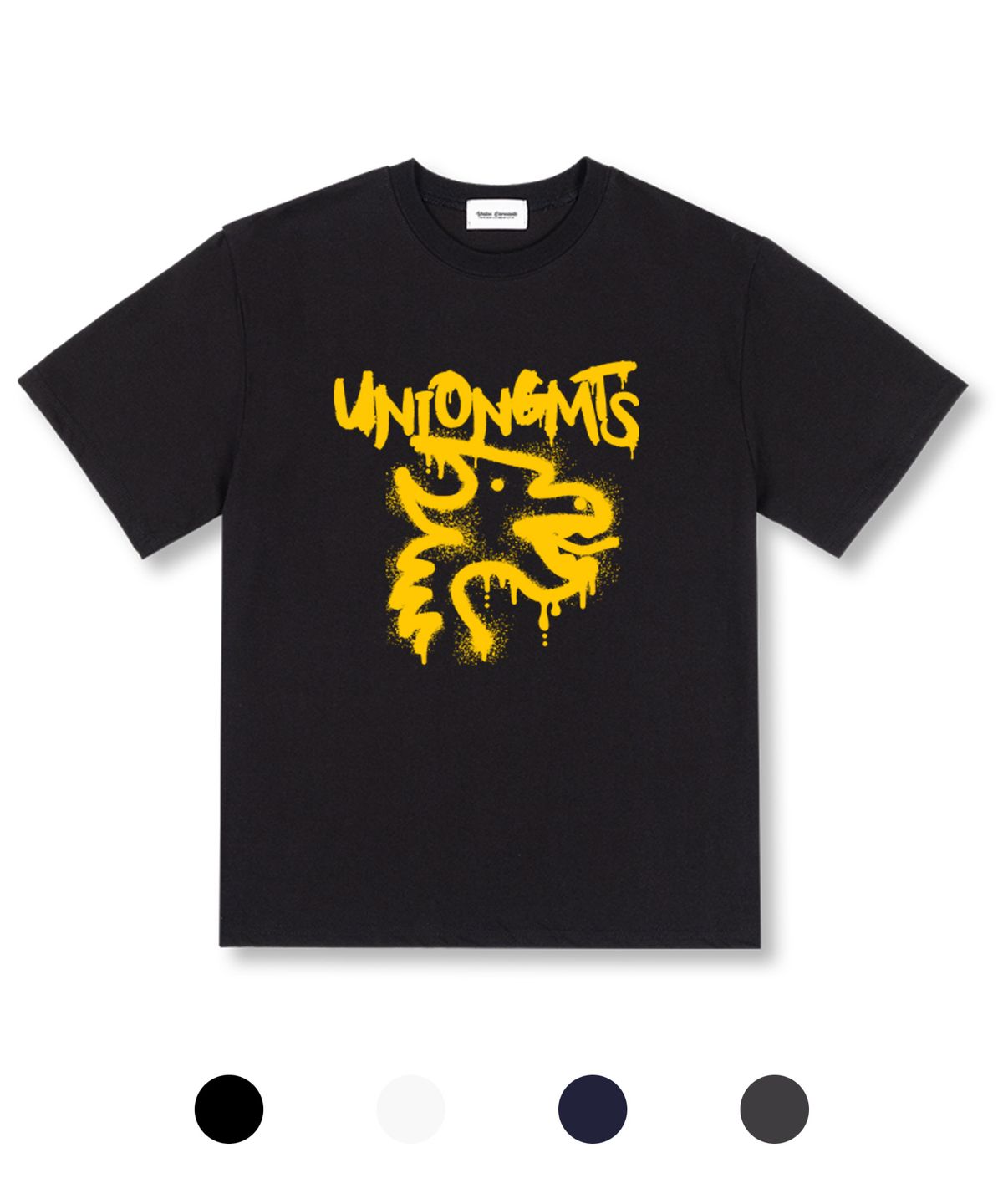 유니온가먼츠(UNION GARMENTS) 드레곤 오버핏 반팔 티셔츠 4COLOR