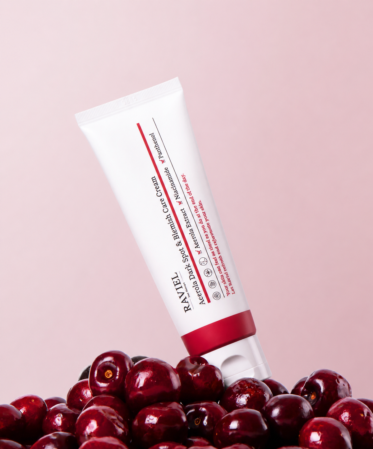 라비엘(RAVIEL) [대용량/기획] 레드비타민C 아세로라 기미크림 잡티·색소침착 미백 나이아신 80ml